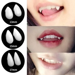 FINGOOO Halloween Vampire Teeth,3 Pairs Horror False Teeth for 3pairs
