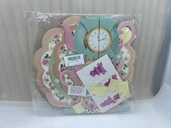 Floral Tea Birthday Party 3-Tier Cupcake Stand & (32pcs) 7in Paper Plates NEW