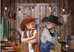 CYLYH 10x10ft Western Cowboy Backdrop Western Party Supplies Decorations Wild…
