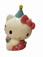 Hello Kitty Polka Dot Birthday Keepsake Sanrio Clayworks Figurine