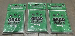 Graduation Invites Pack of 10, 3 Count (30 In Total) Green & Black, W/envelopes