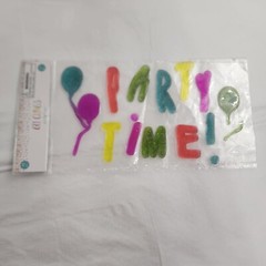 Party Time Balloons Gel Clings Window Decorations