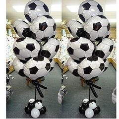10 Globos De Papel Aluminio Futbol Soccer 18 Pulgadas Decoracion Para Cumpleaños