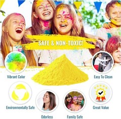 Color Blaze – 5lbs Yellow Color Powder – Holi Fun Run Festivals Color War Party
