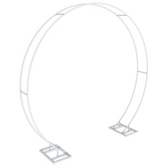 Rust-proof Round Wedding Arch Metal Hoops Backdrop Stand Gorgeous Garden Arbor
