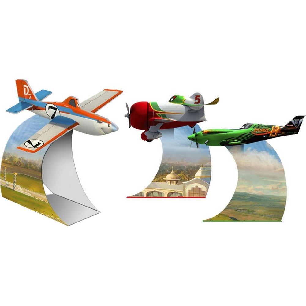 Disney Pixar Planes Tabletop Centerpiece Decorations 3 Pieces Per Package NEW