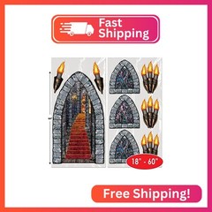 Stairway, Window & Torch Props Party Accessory (1 count) (9/Pkg)