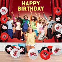 High School Musical Party Supplies Set Balloons Cake Toppers Banner