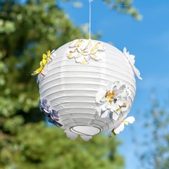 4 Pcs White Jumbo Paper Lanterns Extra Large Hanging Paper Lanterns Decoration