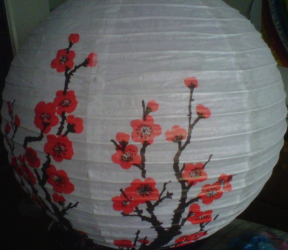 16″ Set of 4 Printed Chinese Paper Lantern Birthday Party Wedding Decoration