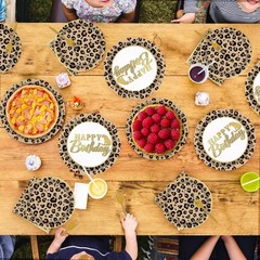 Animal Print Birthday Decorations Bundle