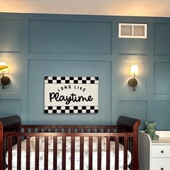 Playroom Car Race Boy Wall Decor, Toddler Playroom Decor Hanging Linen Banner…