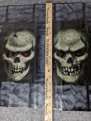 Amscan Scene Setters Border Roll Scary Skulls 1 NEW 50ft Roll/ 1 25ft Dungeon