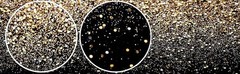 7x5ft Black and Gold Glitter Backdrop Happy New Year Eve Banner Decorations 2026