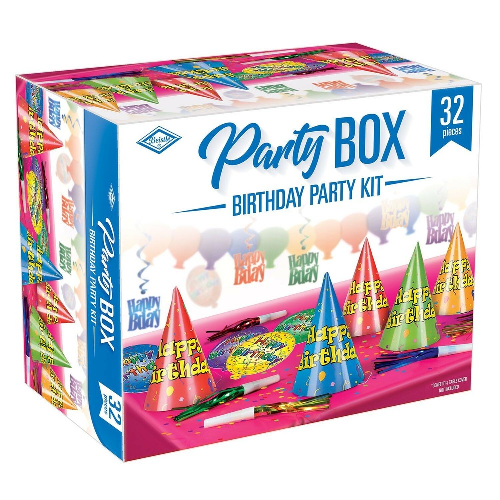 Birthday Party Kit PARTY Box 32 Pieces