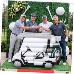 Golf Theme Birthday Decoration Large Inflatable Golf Cart 63″ PVC Balloon Blow