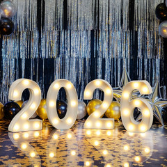 Marquee Numbers 2026 Light up Numbers for 2026 Prom Graduation Marquee Letters C