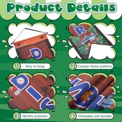«3 Pcs Camping Banners for Adventure Theme Parties, Baby Showers & Decor»