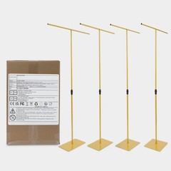‌4 PCS Metal Tabletop Height Adjustable Backdrop Stands Wedding Backdrop Stands