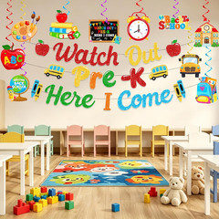 First Day of Kindergarten Banner,Back to School Decorations Banner and First Day