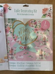 Bridal Shower Wall Table Flower Decorations