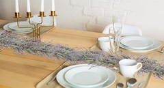 Spring Summer Lavender Purple Garland, 6Ft Lavender Artificial Green Garland,