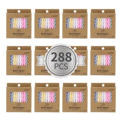 PHD CAKE 288-Count Multicolored 2.3 inches, Pink, Green, White, Yellow, Blue