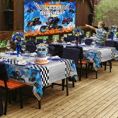 Monster Truck Birthday Decorations Party Decorations Set Include Truck Balloo…