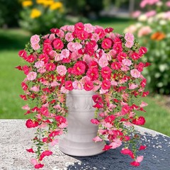 Silk Artificial Hanging Flower Vines Plant for Front Door Yard Decoration