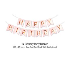 29th Birthday Party Decorations for Women Rose Gold Supplies Set with Last Ye…