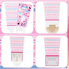 24 Pcs Sleepover Popcorn Boxes Women Makeup Spa Storage Holder Party