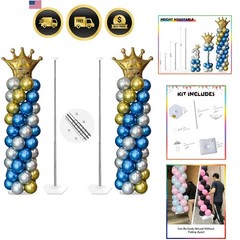 Balloon Column Stand Kit Sets of 2, 7 Feet Height Adjustable Balloon Tower Pi…