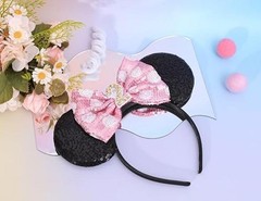 Mouse Ears Birthday Headband – 2nd Birthday Party Pink Headband
