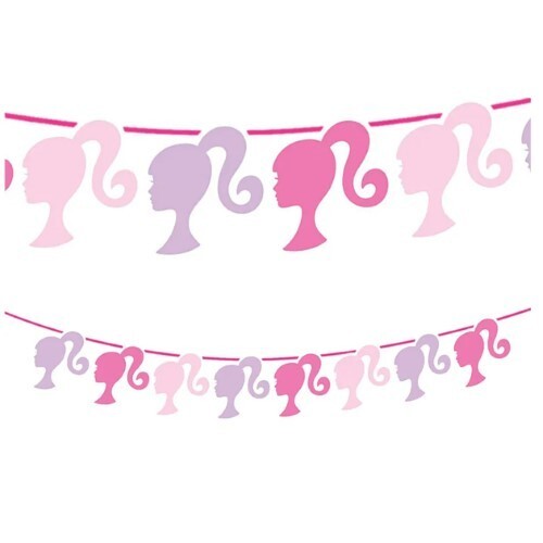 Barbie Paper Character Garland 2.8m Long – Barbie Party Supplies