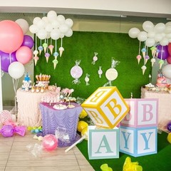 4 Pcs Baby Boxes with Letters for Baby Shower Party Rainbow Box Decor Candy