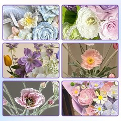 SynHHergyx 1200 Pcs Flower Stamens for Crafts, Artificial Mixed Color