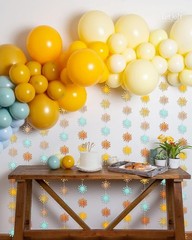 Sunshine Garland 2 Pcs Blue Brown First Trip Around the Sun