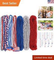 Festive 120PCS Necklaces: Perfect Party Favors for July 4th and Memorial Day