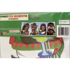Cinco de Mayo Party Photo Booth Accessories Paper Handheld Mexico Masks 6 Pieces