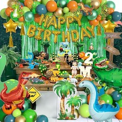 Cumpleaños De Dinosaurio Globos Decoracion 125 Piezas Para Niños 3 4 5 Años Set