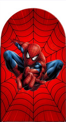 Arch Backdrop Cover Spiderman Cityscape Birthday Background Photo Party Decor