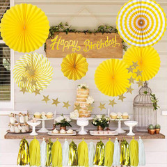 Yellow Birthday Decorations for Women – 33Pcs Yellow Party Decor for Girl with B