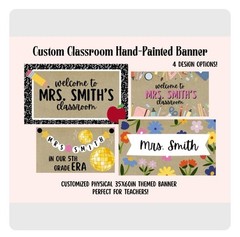 Customizable Hand Painted Banner for Any Occasion, Painted birthday banner 3x5ft