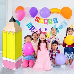 Large Classroom Theme Decoration Boxes Back To School Photo Props 6 PCS Set