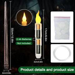 12/24pcs Floating Flameless Candles Flickering Warm Light with Remote Wand