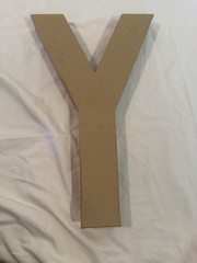 “FIFTY” paper mache letters (for Birthday, Anniversary, Retirement Decoration)