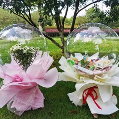 10Pcs Pre Stretched Extra Wide Mouth BoBo Balloons, 30 Inch Large Clear Stuff…