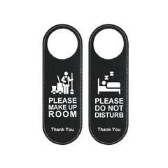 1*Do Not Disturb Signs Door Knobs Hanger Pendant Cleaning Label Make Up Room