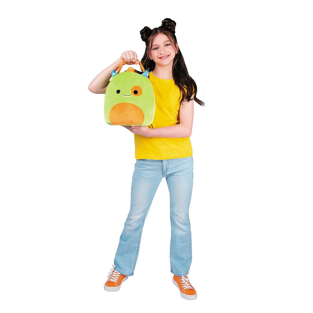 Squishmallows Kaprina the Green & Orange Monster Treat Pail – Jazwares