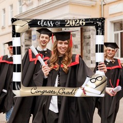 Class of 2026 Graduation Photo Booth Props Set, Inflatable Photo Booth Frame …